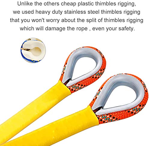 Hawkko Outdoor Climbing Rope 10M(32ft) 20M(64ft) 30M (96ft) 50M(160ft) Rock Climbing Rope, Escape Rope Ice Climbing Equipment Fire Rescue Parachute Rope (32 foot)