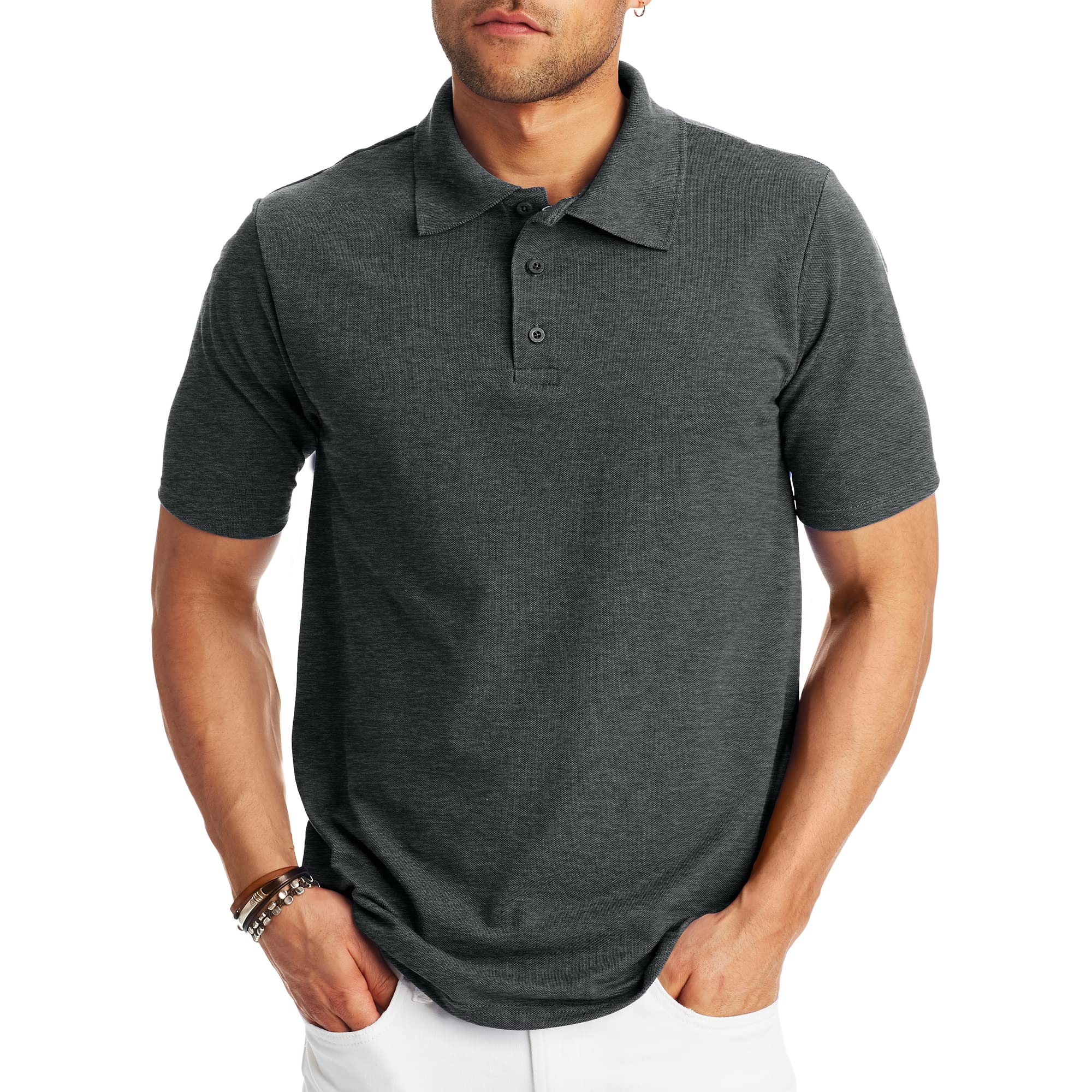 Hawkko Men’s X-Temp Short Sleeve Polo Shirt, Midweight Men's Shirt