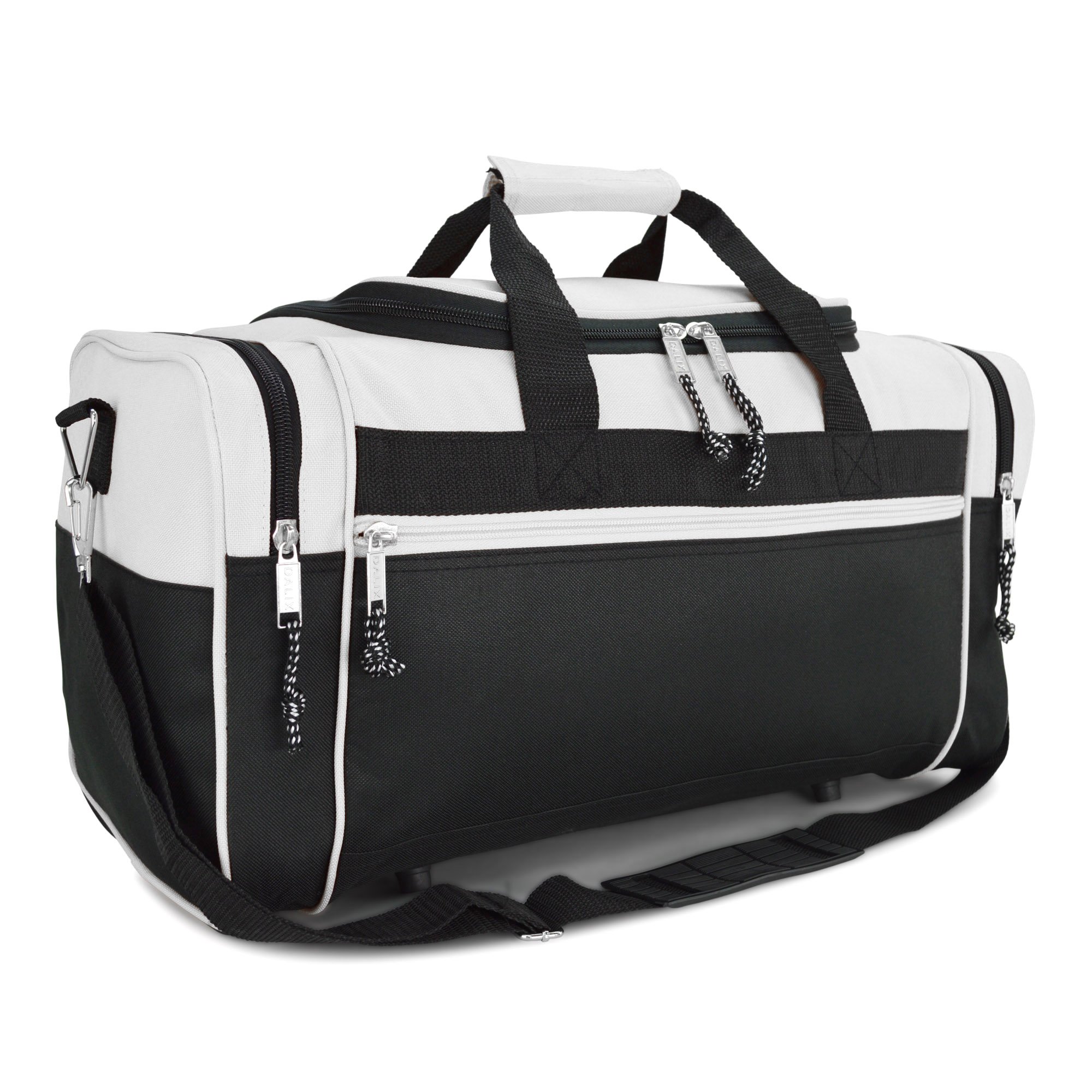 Hawkko 21" Sports Duffle Bag Gym Travel Pack in White