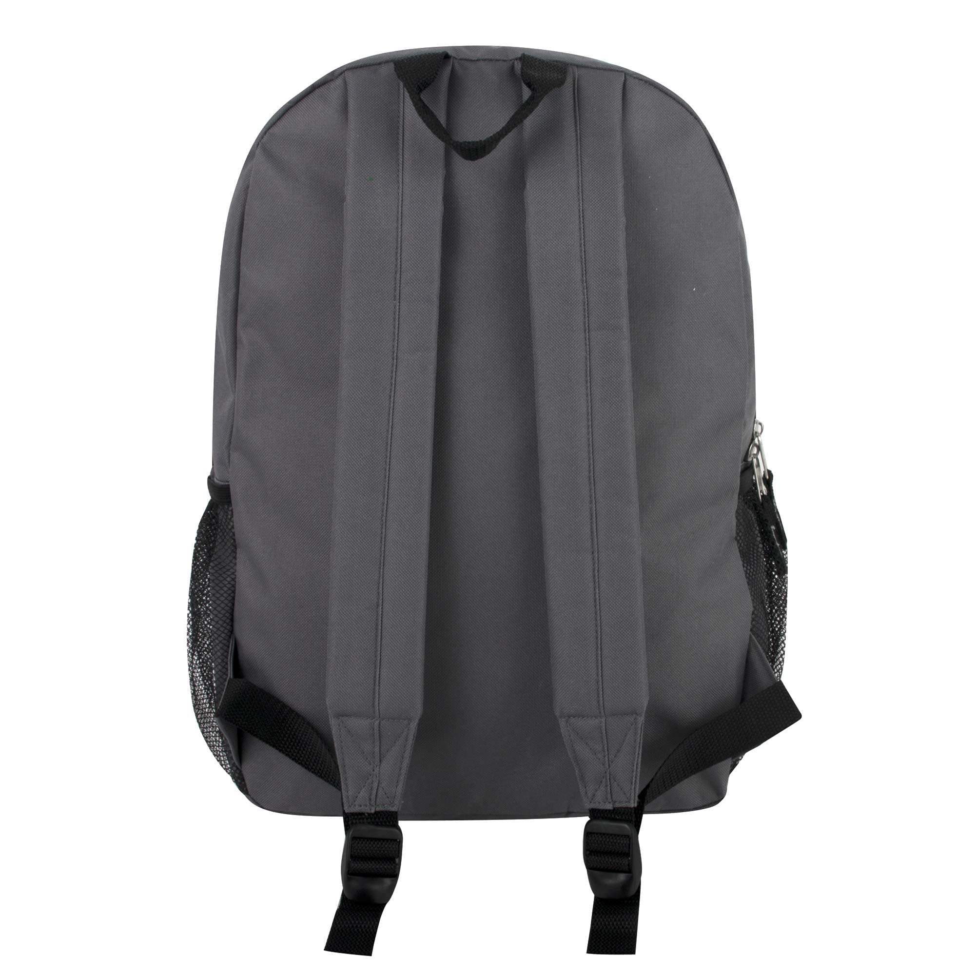 Hawkko Kids Reflective Backpack for School, Colorful Backpack with Reflector Strips, Side Pocket, Padded Straps Grey