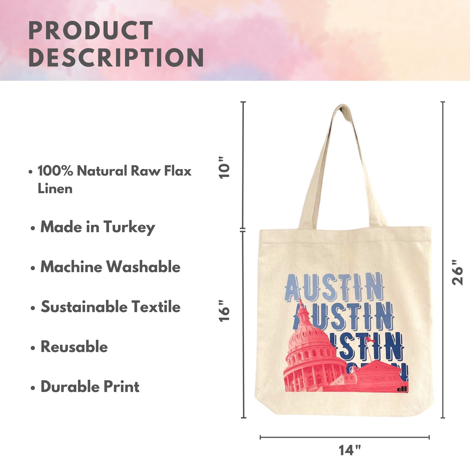 Hawkko Story Canvas Tote Bag for Women, Shoulder Laptop Bag for Work, Tote Bag Aesthetic for School, Reusable Lunch Bag