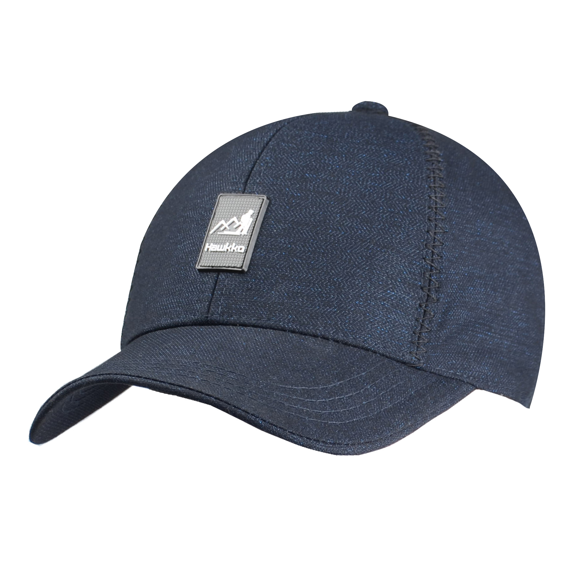 Hawkko Cap Hat Men's Ladies Simple Big Size Cap for sports Running Fishing Mountain climbing(Navy)